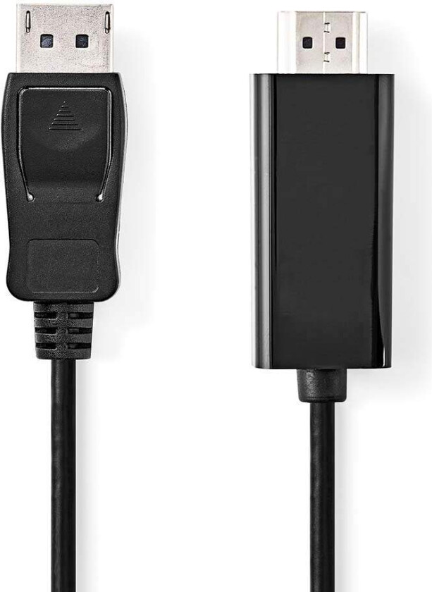 Bilde av Displayport-kabel | DisplayPort Han | HDMI -kontakt | 4K@30Hz | Nikkel belagt | 3.00 m | Rund | PVC | Sort | Boks