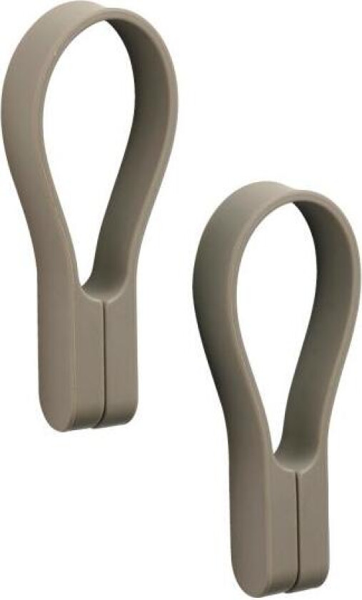 Bilde av Loop Magnet Håndklestropp Taupe 2 stk.