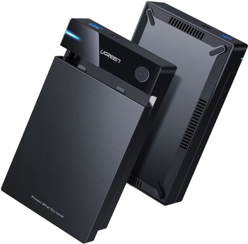 Bilde av 50422, HDD/SSD-kabinett, 2.5/3.5, SATA, Serial ATA II, Serial ATA III, 5 Gbit/s, USB-tilkobling, Svart