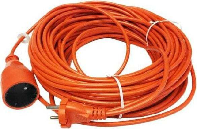 ONE POCKET GARDEN SKJØTELEDNING 20m UTEN JORDING / 2x1,0mm / 10A / 230V / 2500W