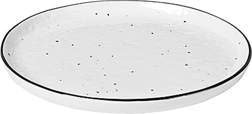Salt tallerken med prikker Diameter 18 cm