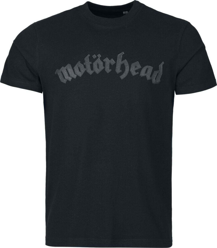 T-skjorte - Black On Black Logo - S til 5XL - Herrer - svart