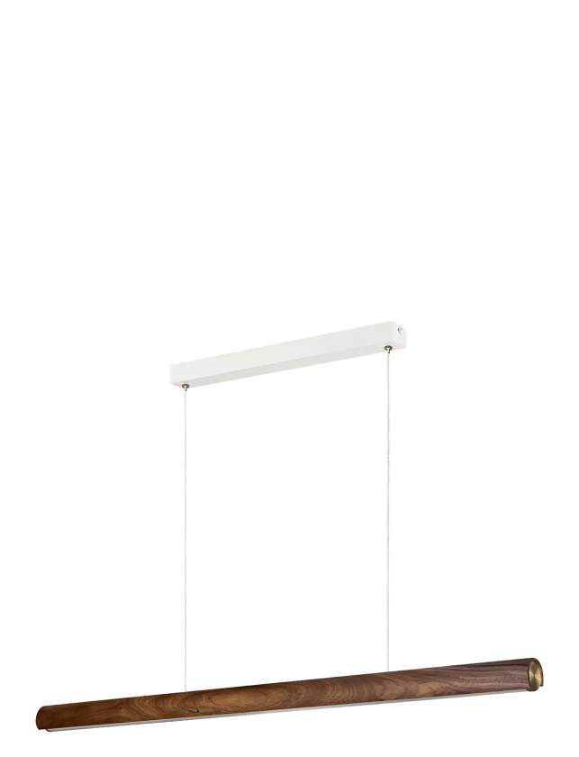 Bilde av Akeno takpendel 115 cm 25W 3000 Kelvin - Dimbar - Mørk brun