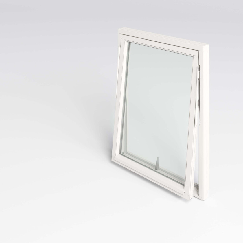 Bilde av Vindu toppsving 50x120 cm Uno 2-lags glass hvitmalt