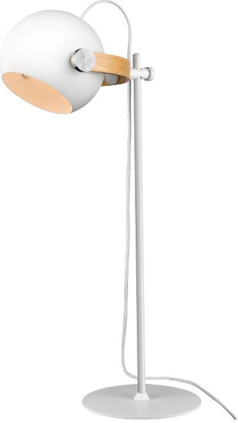 - D.C Bordlampe Ø18 White/Oak