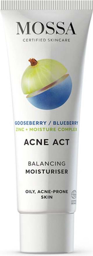 MOSSA ACNE ACT Balancing Moisturiser, 50 ml MOSSA Dagkrem