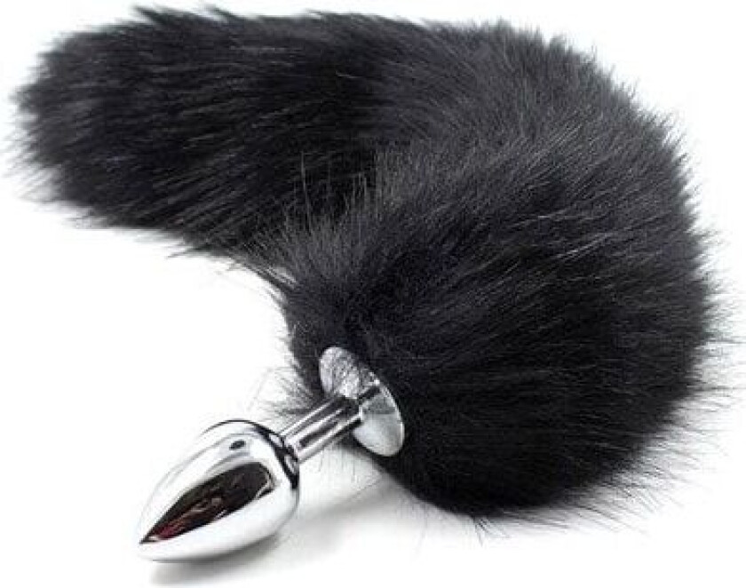 Fetish Addict Metal Butt Plug With Tail Analplugg med hale