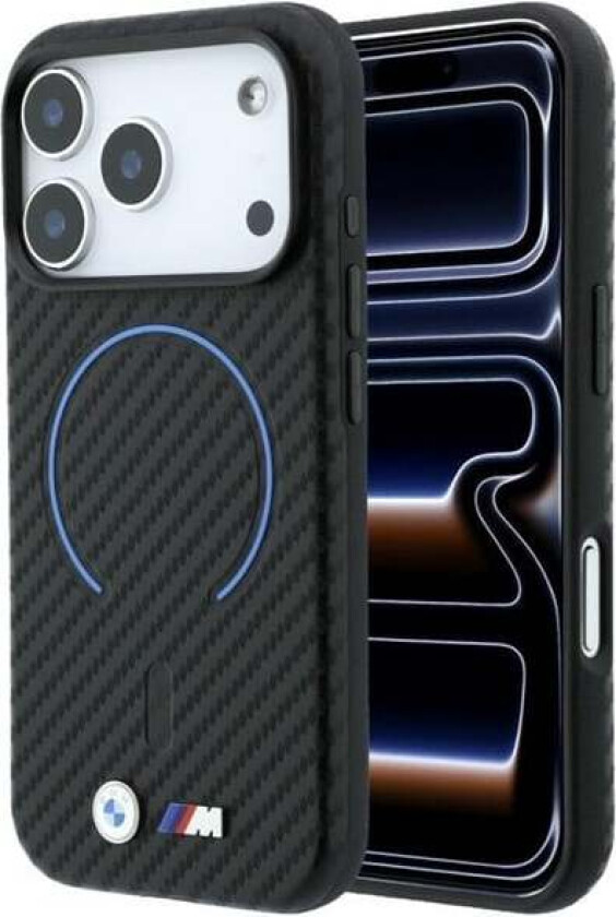 M Carbon Printed Ring MagSafe Case for iPhone 17 Pro / 18 Pro - Black