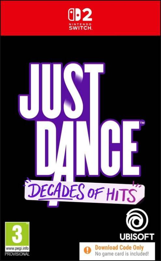 Just Dance: Decades of Hits (Code in a Box) - Nintendo Switch 2 - Rytmespill
