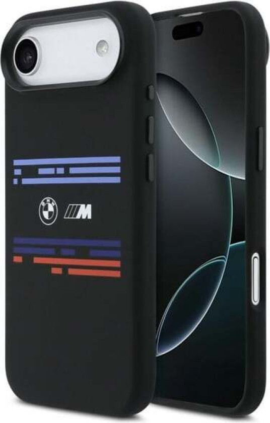 M Silicon Horizontal Line MagSafe Case for iPhone Air - Black