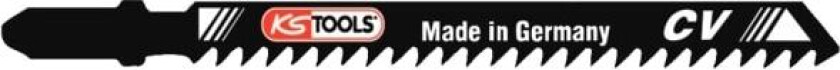 KS Tools 129.3106, Stikksagblad, Plast, Kryssfiner, Tre, Chromium-Vanadium Steel (Cr-V), Sort, 5 stykker