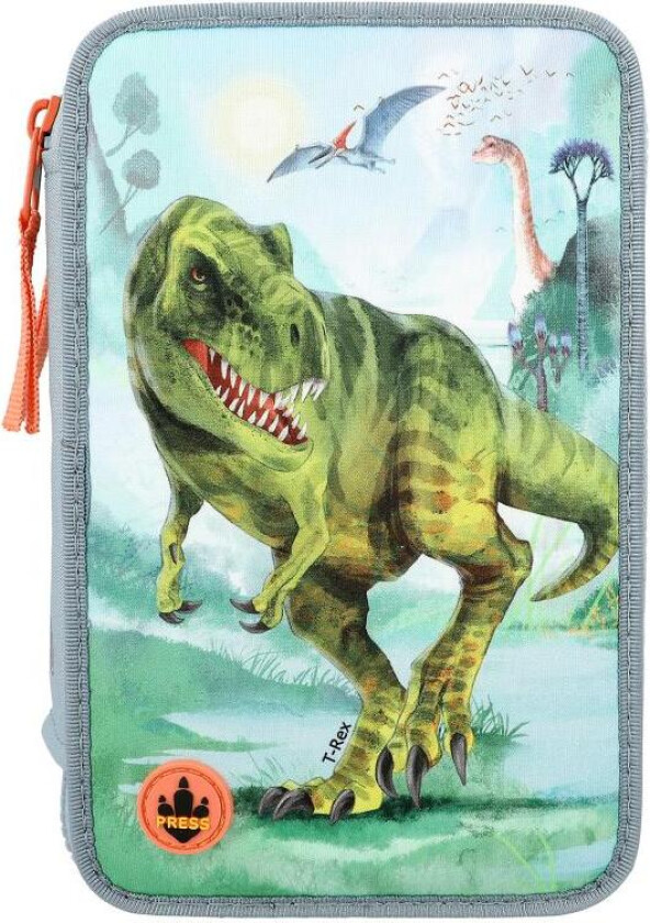 Triple Pencil Case LED T-Rex (412166)