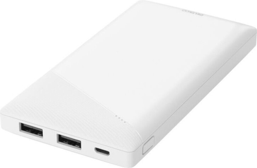 10000 Mah Powerbank - Hvid