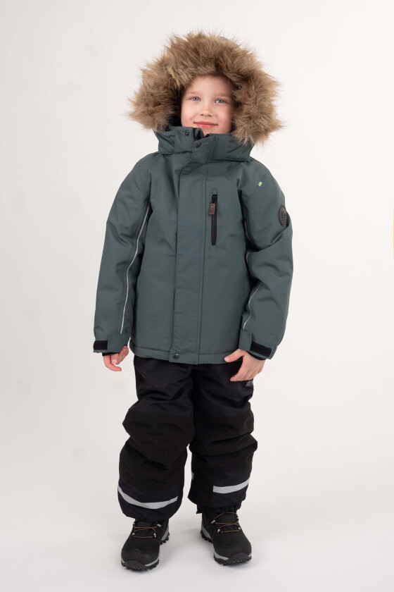 Nordic Vinterjakke, Dark Teal, 110 - Vinterjakker - Nylon