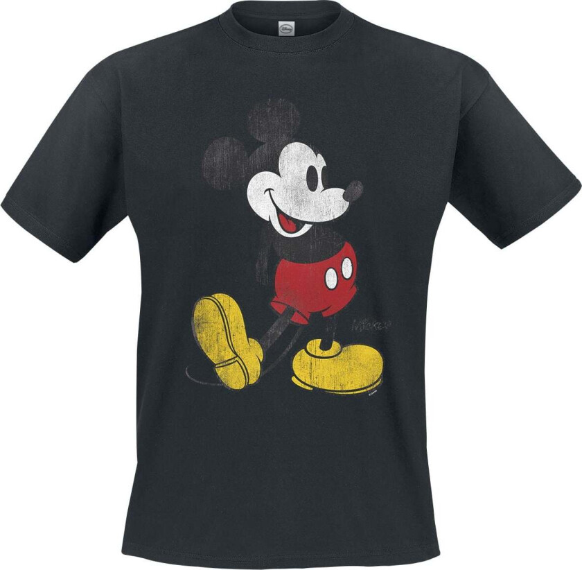 Disney T-skjorte - S til 5XL - Herrer - svart