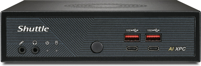 Shuttle Slim AI PC DN11H9, 1,35L størrelse PC, Mini-PC, Intel SoC, DDR5-SDRAM, PCI Express, 120 W