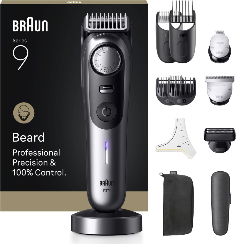 Series 9 Skjeggtrimmer (krom)
