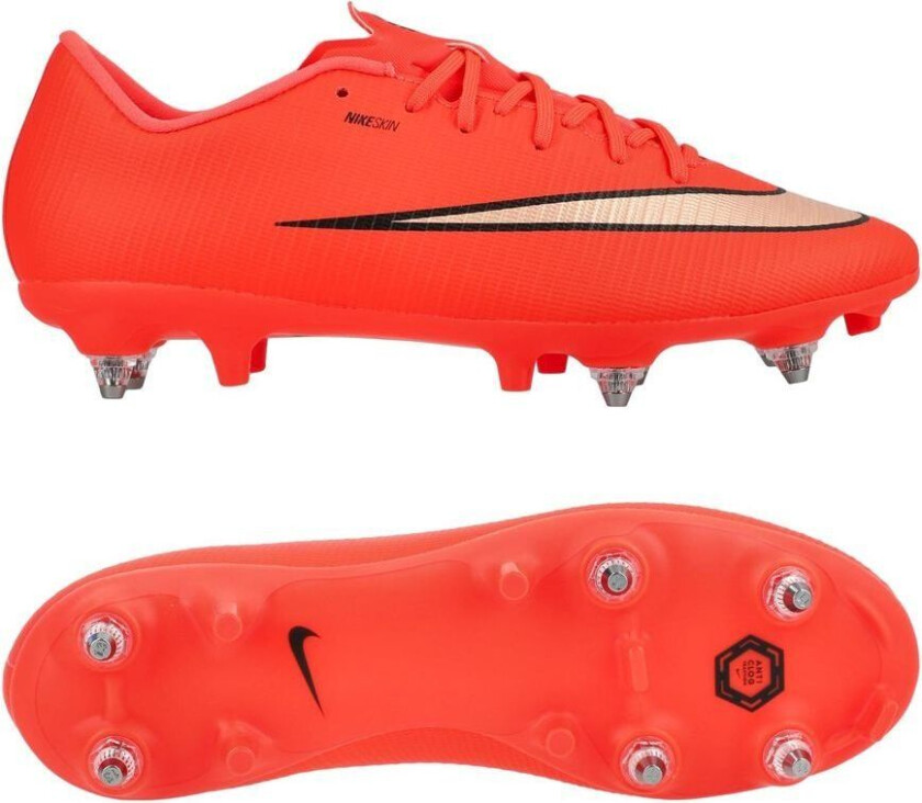 Mercurial Vapor 17 Academy SG-PRO Anti-Clog Break Em' - Vått gress (SG), størrelse 41