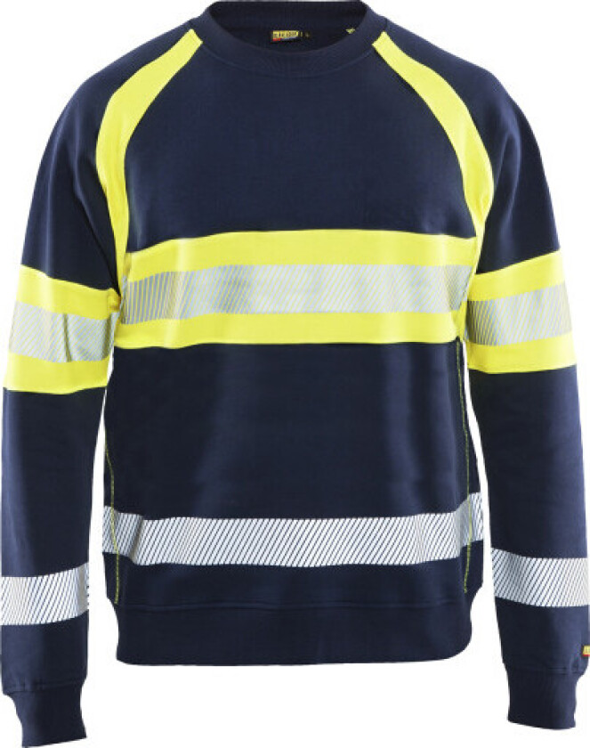 High vis sweatshirt marineblå/