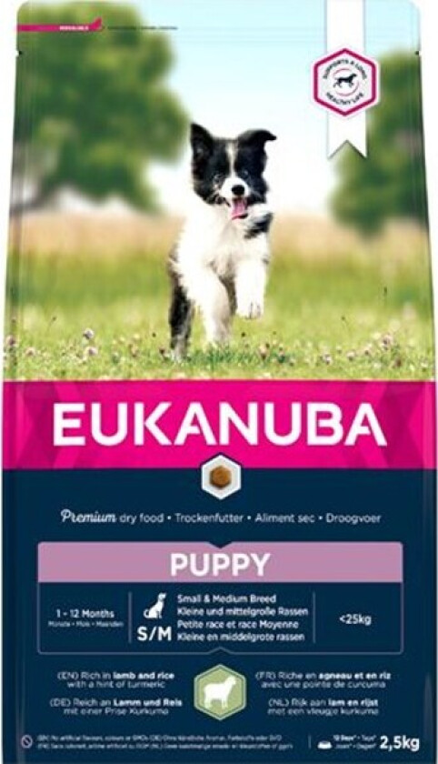 Eukanuba Puppy Small & Medium Breed Lamb & Rice (2,5 kg)