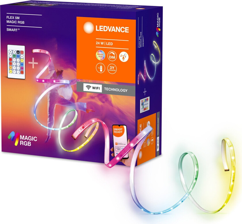 - SMART+ Flex Magic - 550lm, 22W, WiFi, RGB+827-865, 5m