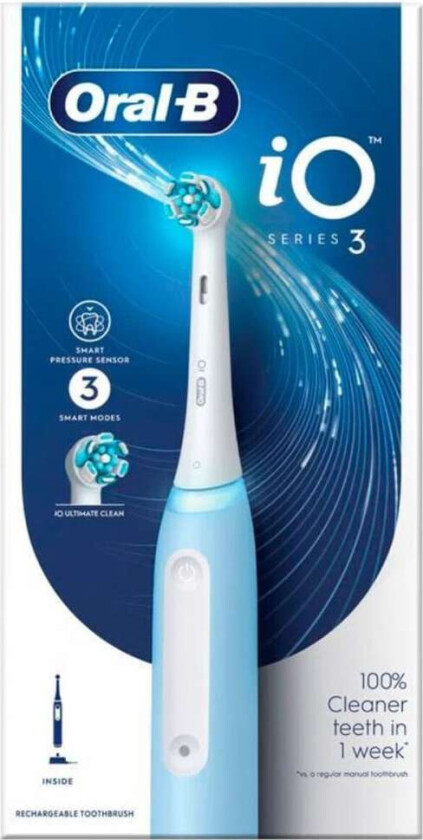 iO3 Series Electric Toothbrush Rechargeable For adults Ice Blue Number of brush heads included 1 Number of teeth brushing modes 3