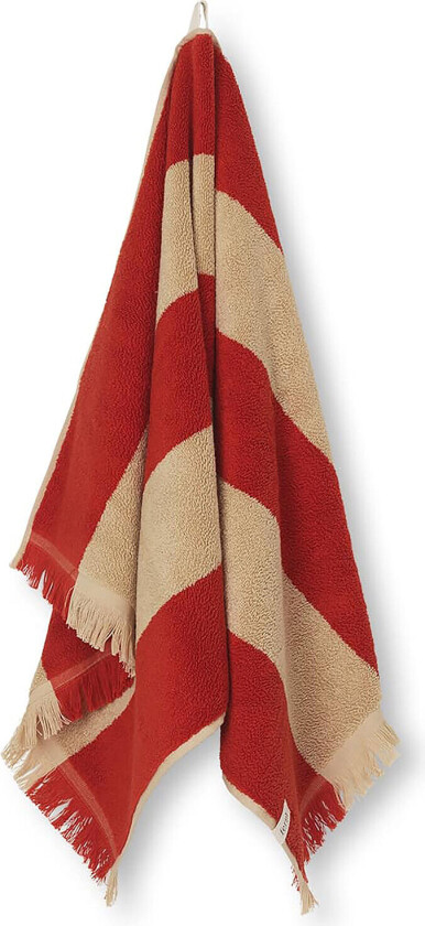 Alee håndkle 50 x 100 cm Light camel-red