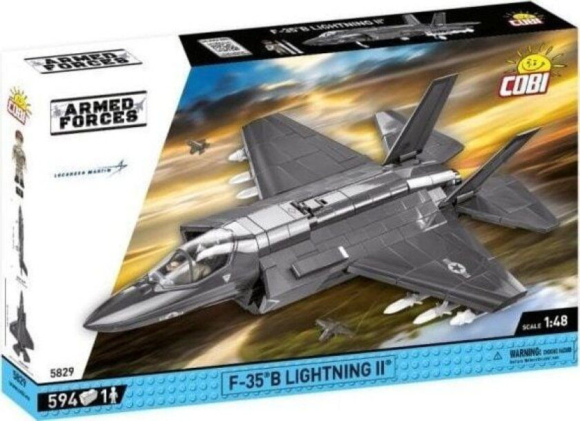 COBI Amerikansk F-35b Lightning Ii Cobi Forsvarets Byggeklosser 5829