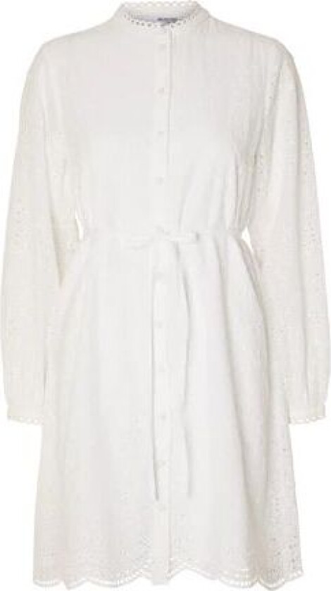 SlfTatiana Short Embr Dress Bright White 42