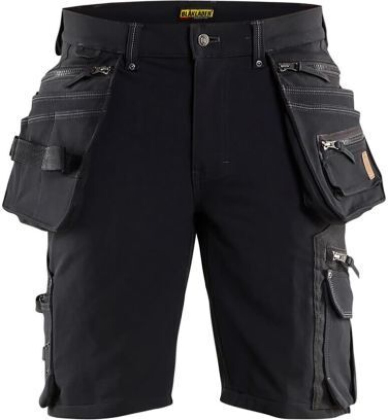 Blåkläder 198816449900C54 Håndverksshorts 4-veisstretch, X19, svart Str. C54