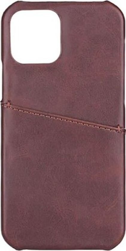 Mobile Cover Brown with Cardpocket iPhone 12 6.1"