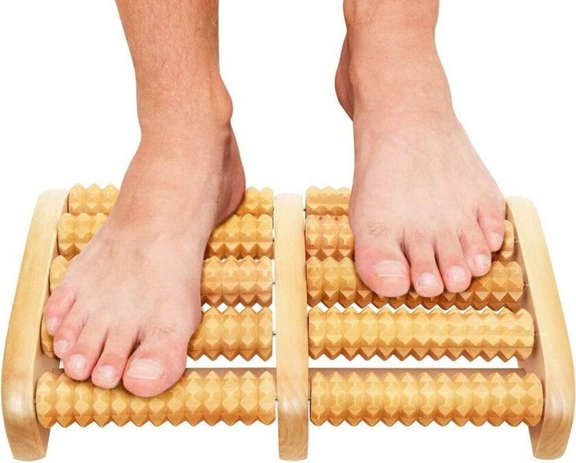 Fotmassör / Fotmassage - Massagerulle i trä