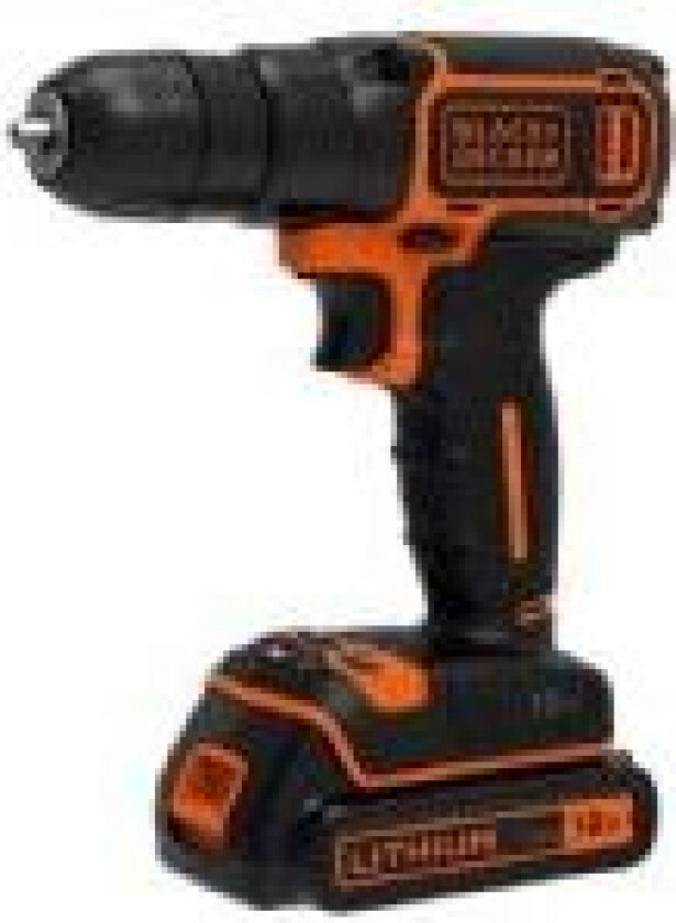 BDCD18-QW, Boremaskin med pistolgrep, 650 RPM, 2,5 cm, 1 cm, 650 RPM, 30 Nm