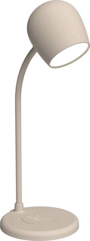 - Ellie - Lamp with wireless charger - Ivory Sand (KFEW09)