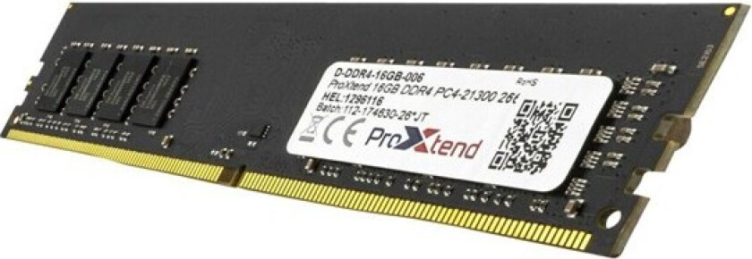 16GB DDR4 PC4-21300 2666MHz