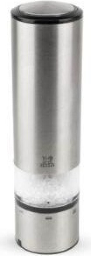 Salt mill electric Elis uS 20 cm Matte steel/Clear