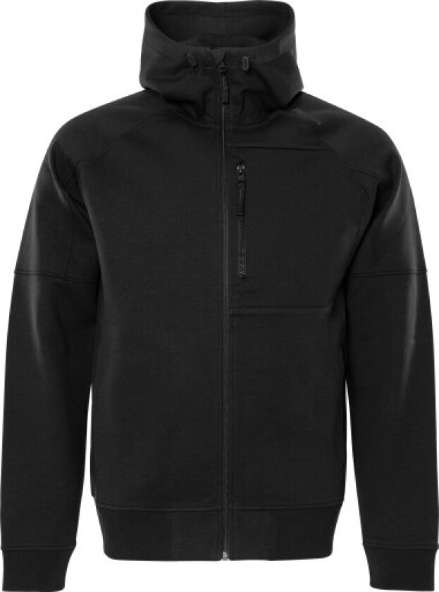 Kansas svettejakke 300498 med justerbar hette, svart, 2XL