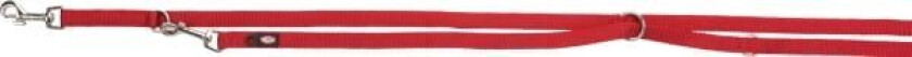 Premium adjustable leash double-layered L-XL: 2.00 m/25 mm red