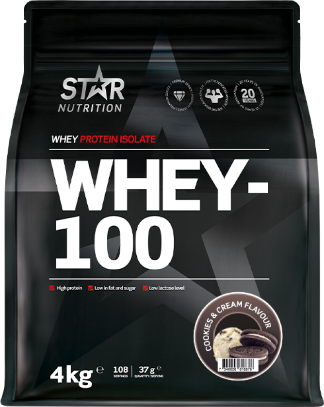 Whey-100 Myseprotein 4 kg