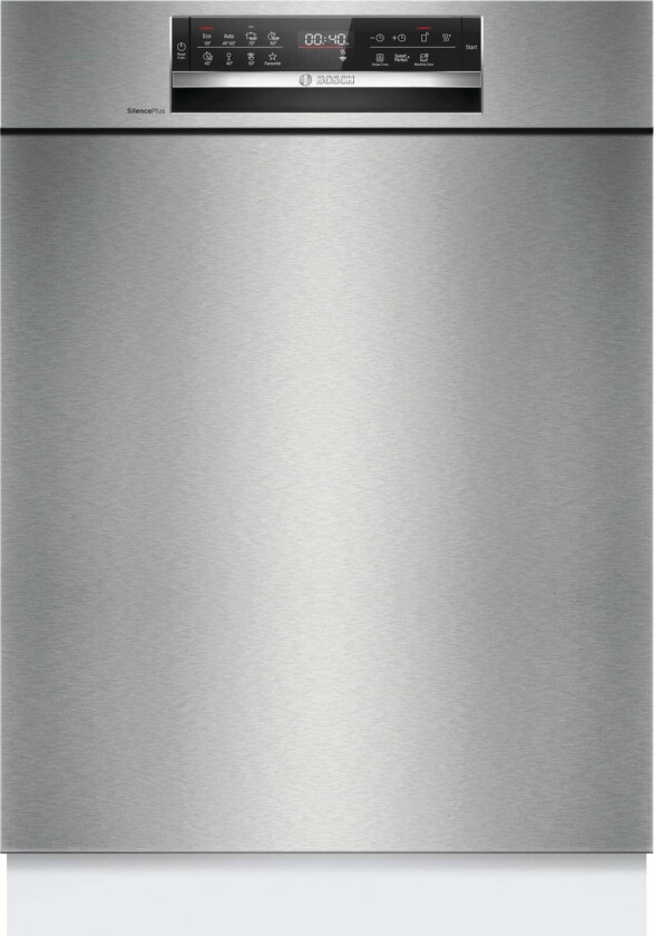 Serie | 6 SMU6ECS12E - Oppvaskmaskin - innebygd - Wi-Fi - Nisje - bredde: 60 cm - dybde: 55 cm - høyde: 81.5 cm - børstet stål
