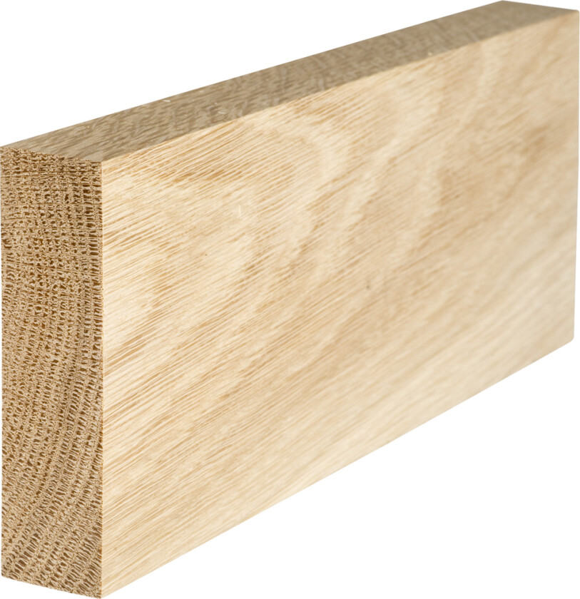 Glattkant eik 15 x 120 mm ubehandlet