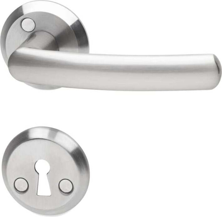 Bilde av Habo Dallas innvendig dørvrider En stilsikker vrider for det moderne hjem. I aluminium. Tilpasset dørtykkelse 38-42 mm. Bygger ut 50 mm.