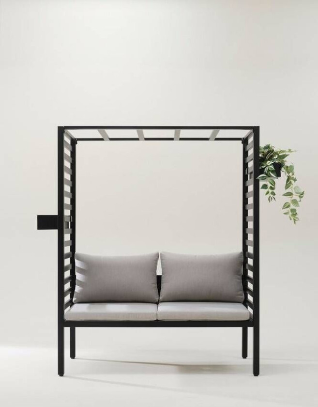 CARLO sofa med pergola Matt svart grantham matt svart