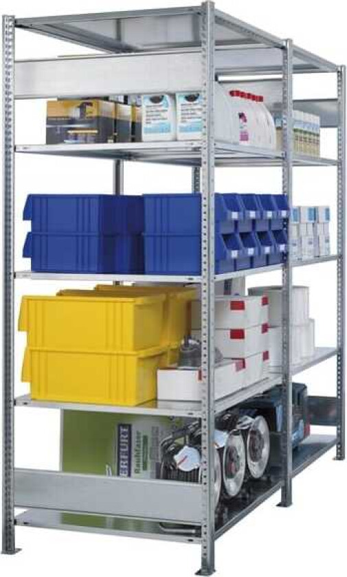 Bilde av Schulte Lagertechnik Startsektion Boltless lagerreol, bjælker 3000x750x400 250 kg/hylde