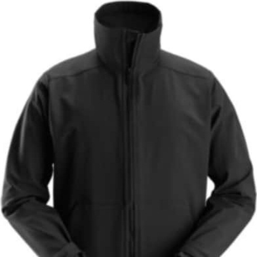 HULTAFORS Snickers Fleecejakke str. L - Sort, allround vindtæt softshelljakke med høj krave - 1205