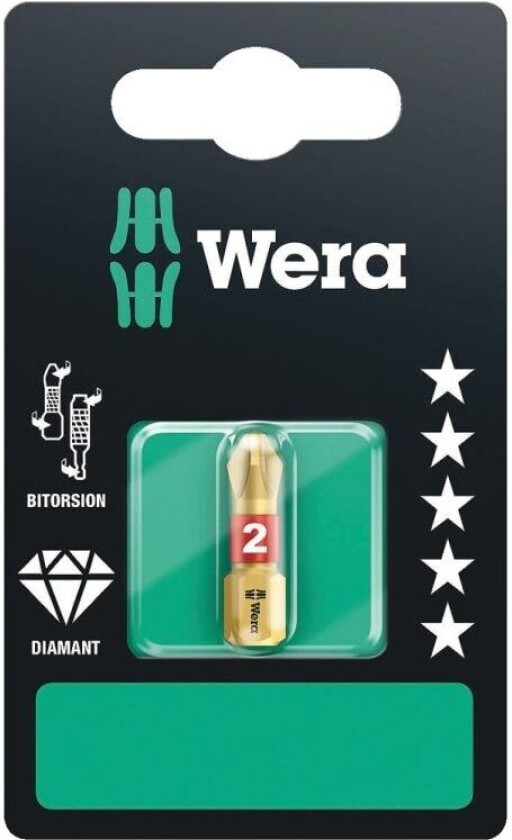 851/1 BDC SB, 1 stykker, Hex (metrisk), Phillips, Torx Plus, 1.5 mm, 2,5 cm, 25,4 / 4 mm (1 / 4"), Sekskantet