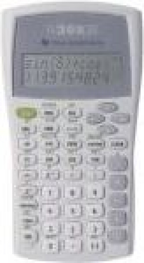 TI-30XIIB, Lomme, Vitenskaplig, 11 sifre, 2 linjer, Batteri, Grå, Hvit