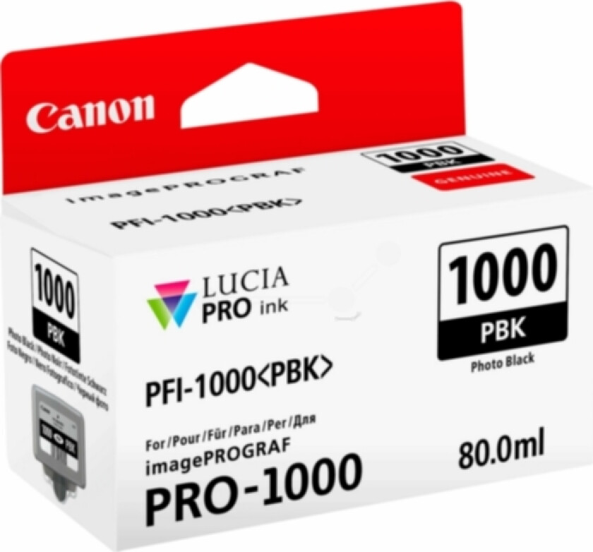 Blekk Foto Svart Pfi-1000 Pbk - Ipf-1000