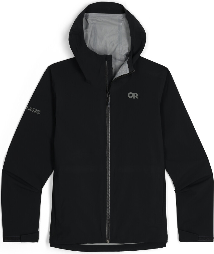 Men'S Stratoburst Stretch Rain Jacket Black XL, Black