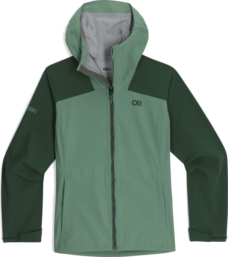 Women's Stratoburst Stretch Rain Jacket Balsam/Grove M, Balsam/Grove